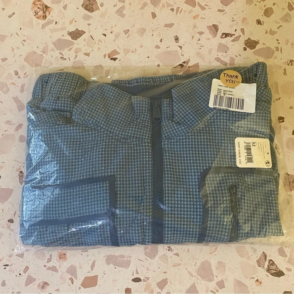 Free People Movement New Medium Forty Love Crop Jacket in Caribbean Blue Coast - Picture 13 of 13